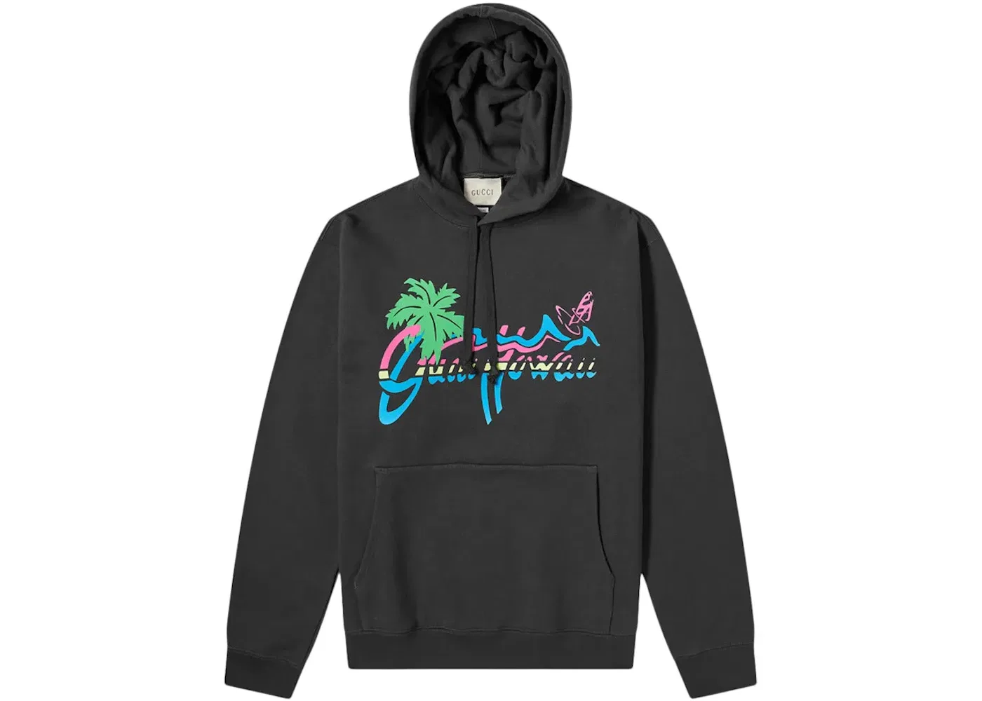 Мужской худи с принтом Hoodie Gucci, Black/Multi