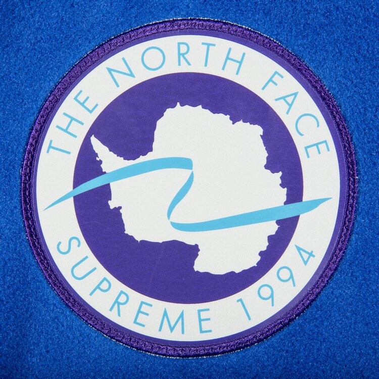 Куртка Supreme x The North Face Trans Antarctica Expedition Fleece Jacket 'Royal Blue', синий — фото 4