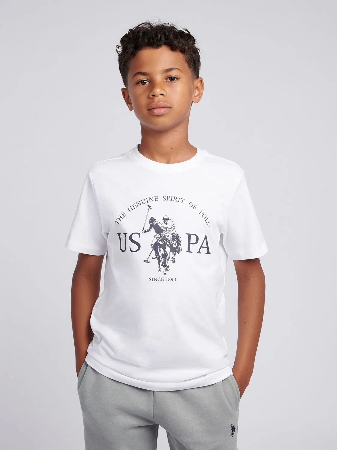 Футболка с графическим принтом USPA U.S. Polo Assn, белый