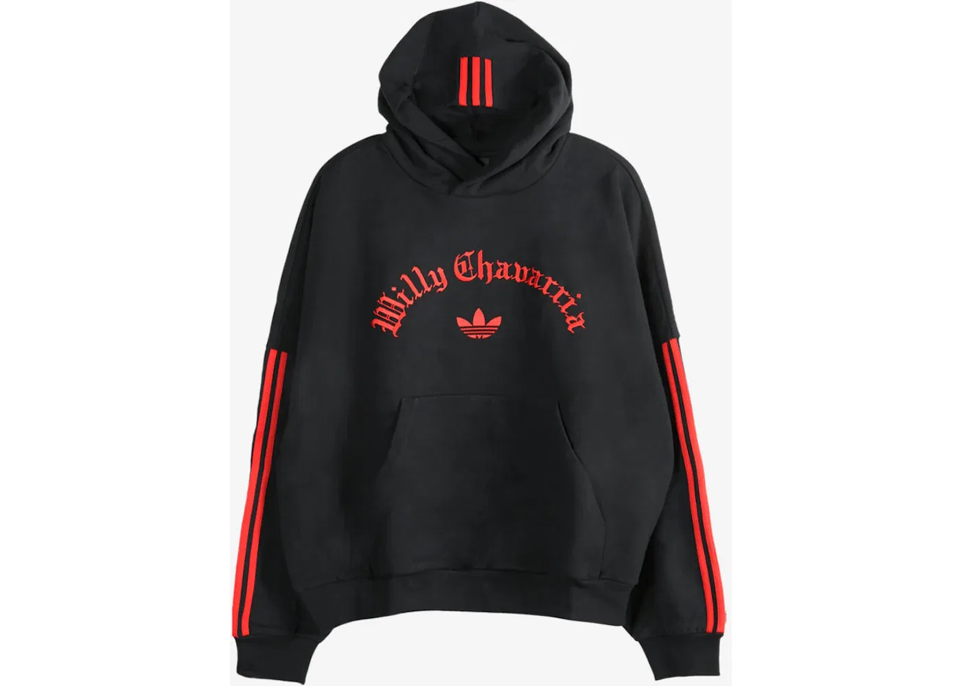 Унисекс худи с принтом Adidas x Willy Chavarria Merch Hoodie, Black