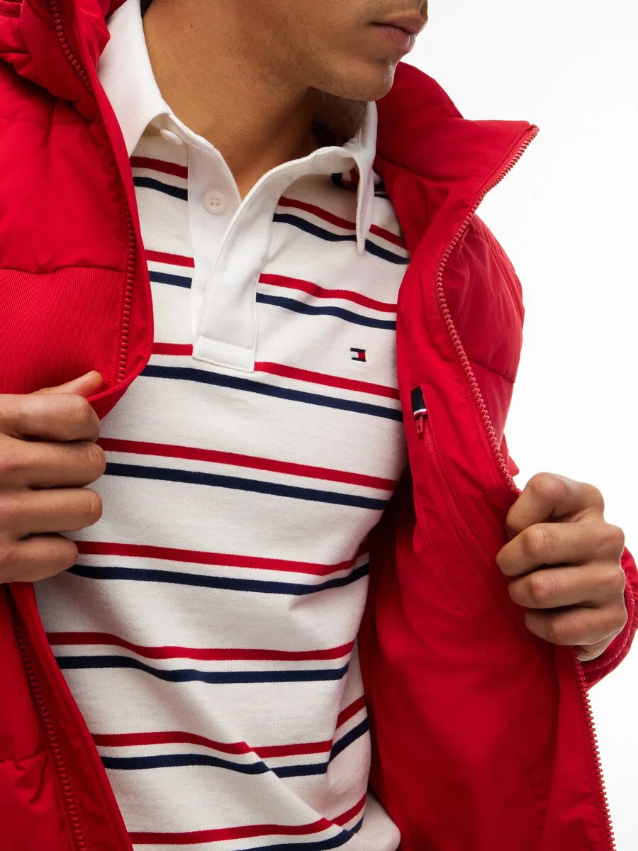 Зимняя куртка TOMMY HILFIGER красного цвета — фото 3
