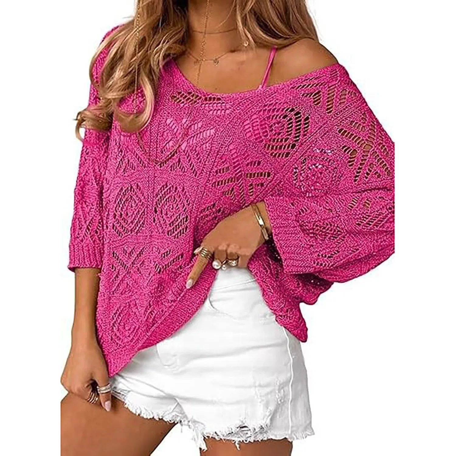 Женская туника с принтом Hippie Tunic, Rosa Acceso