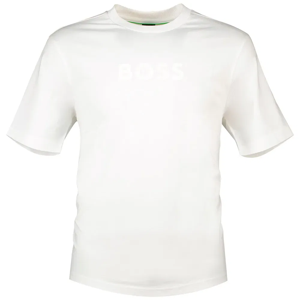 Мужская хлопковая футболка BOSS 50553652, White