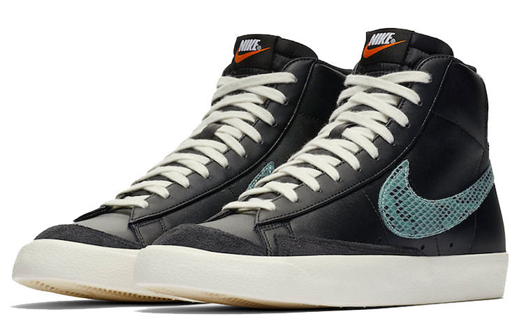 Кроссовки Nike Blazer Mid VNTG, черный/бирюзовый — фото 3
