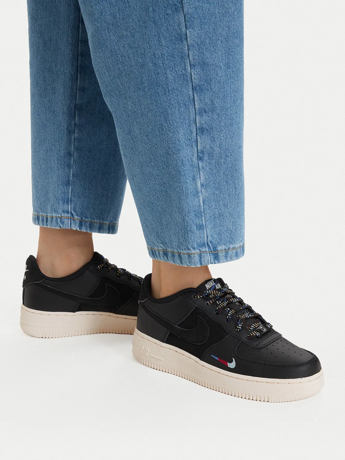 Кроссовки для мальчика Air Force (GS) Nike, черный