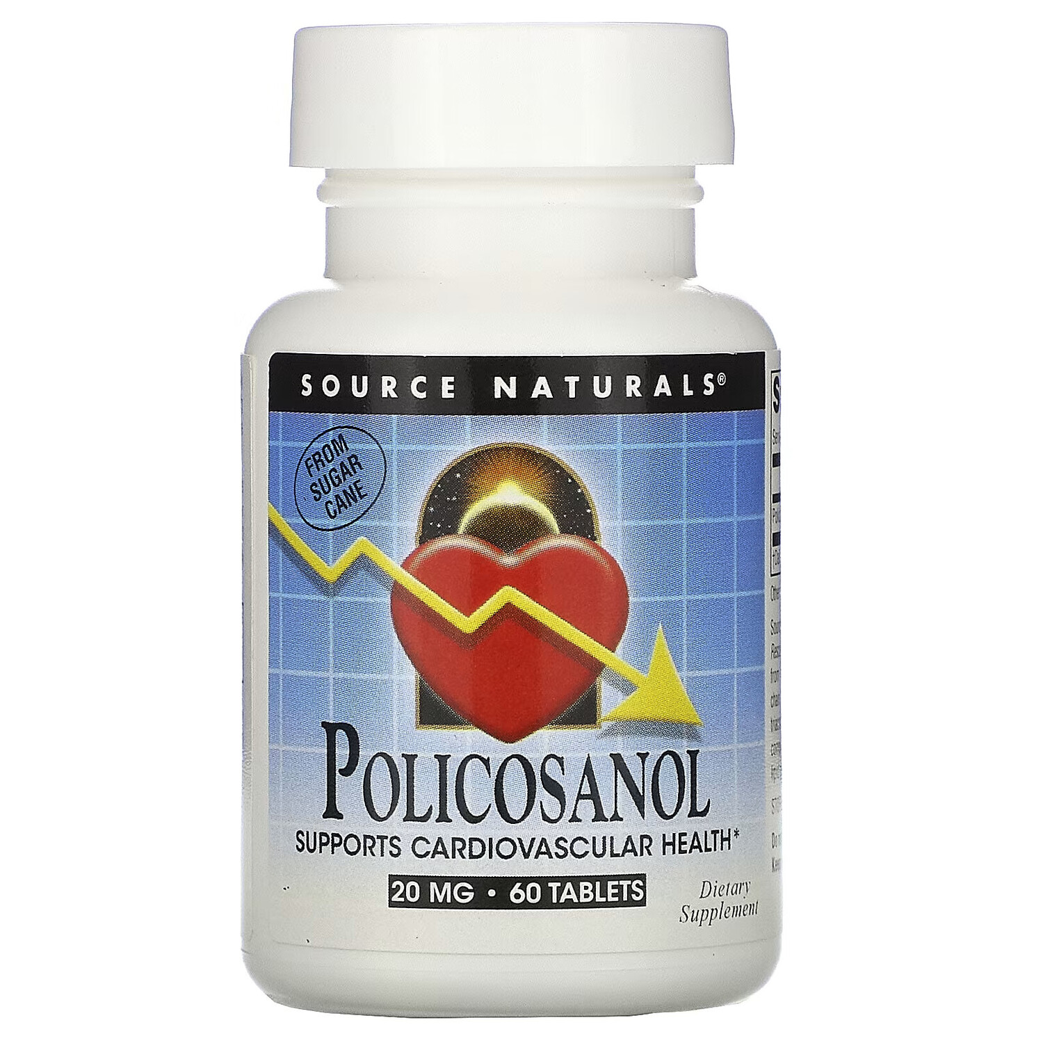 

Source Naturals, Поликосанол, 20 мг, 60 таблеток