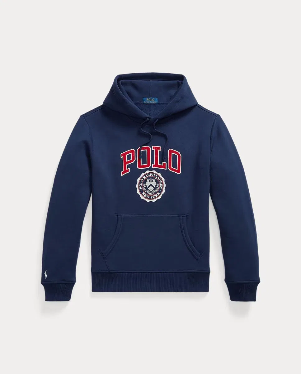 Мужская толстовка с капюшоном, Bolsillo Canguro Logo, Polo Ralph Lauren, темно-синий — фото 4