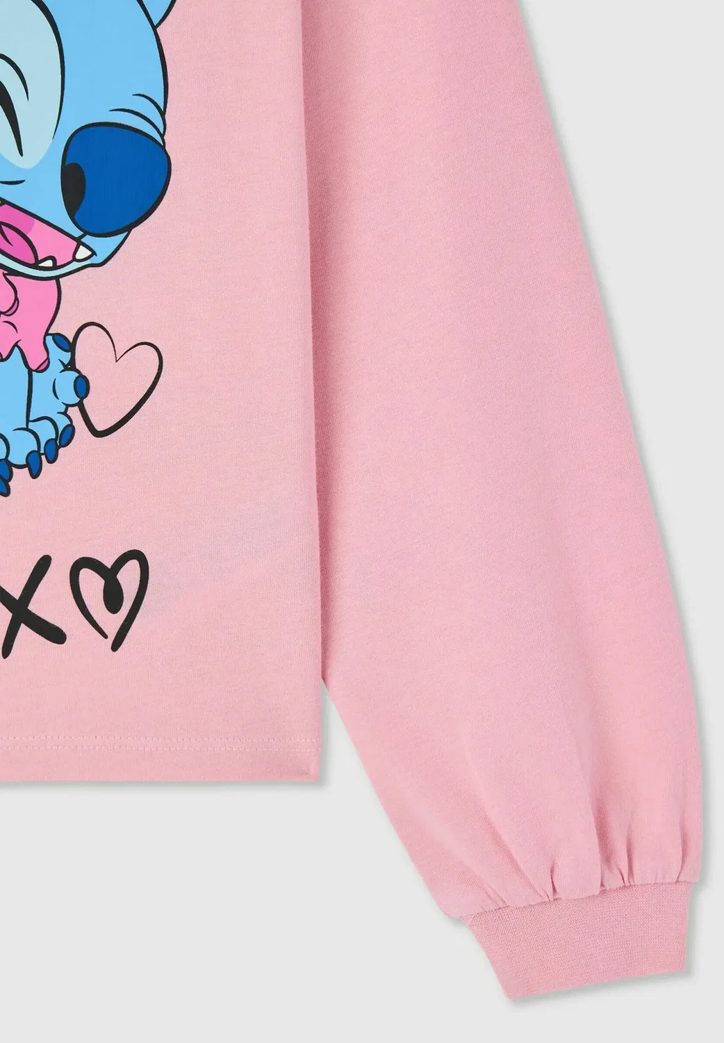 Футболка с длинными рукавами (T-Shirt con stampa) Terranova, Rosa — фото 2