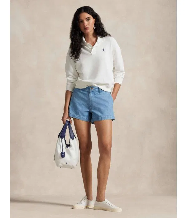 Женские джинсовые шорты Regular Fit Polo Ralph Lauren, синий — фото 3