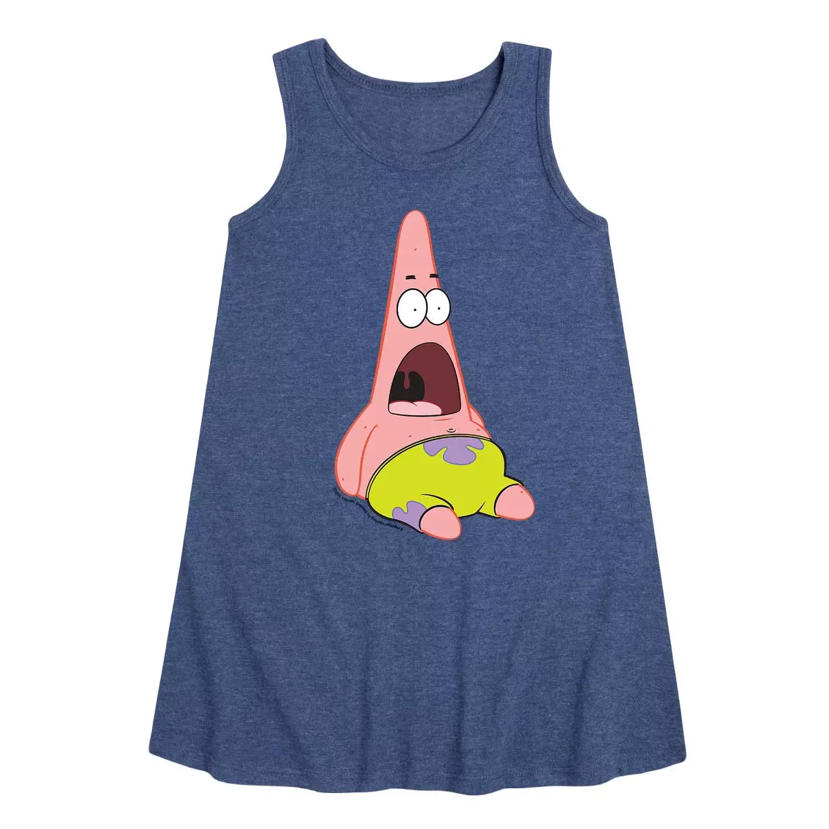 Детское платье-трапеция для девочек без рукавов SpongeBob SquarePants Heather Navy