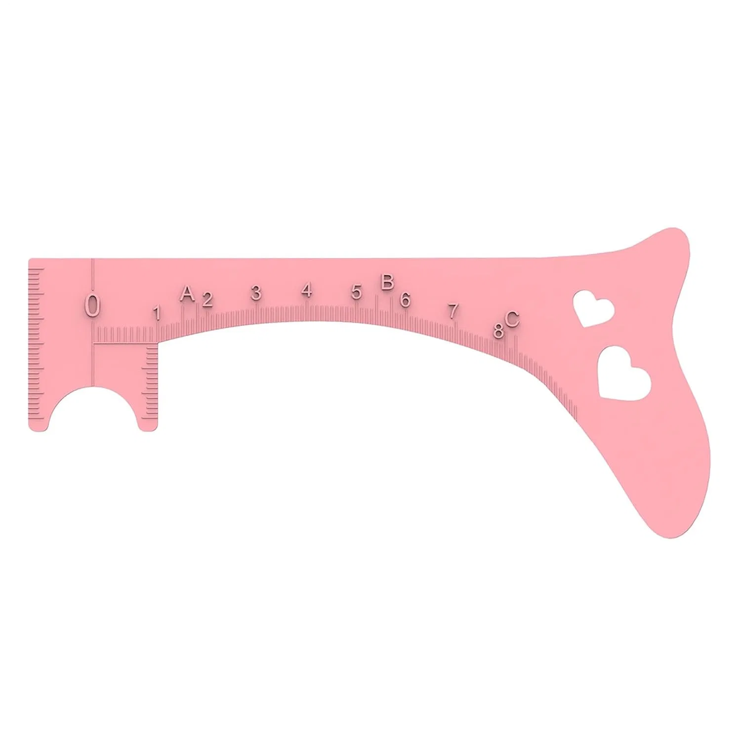 Трафарет для бровей силиконовый, Generisch, 9.1 г, 13.3x6.2x1 см, Pink