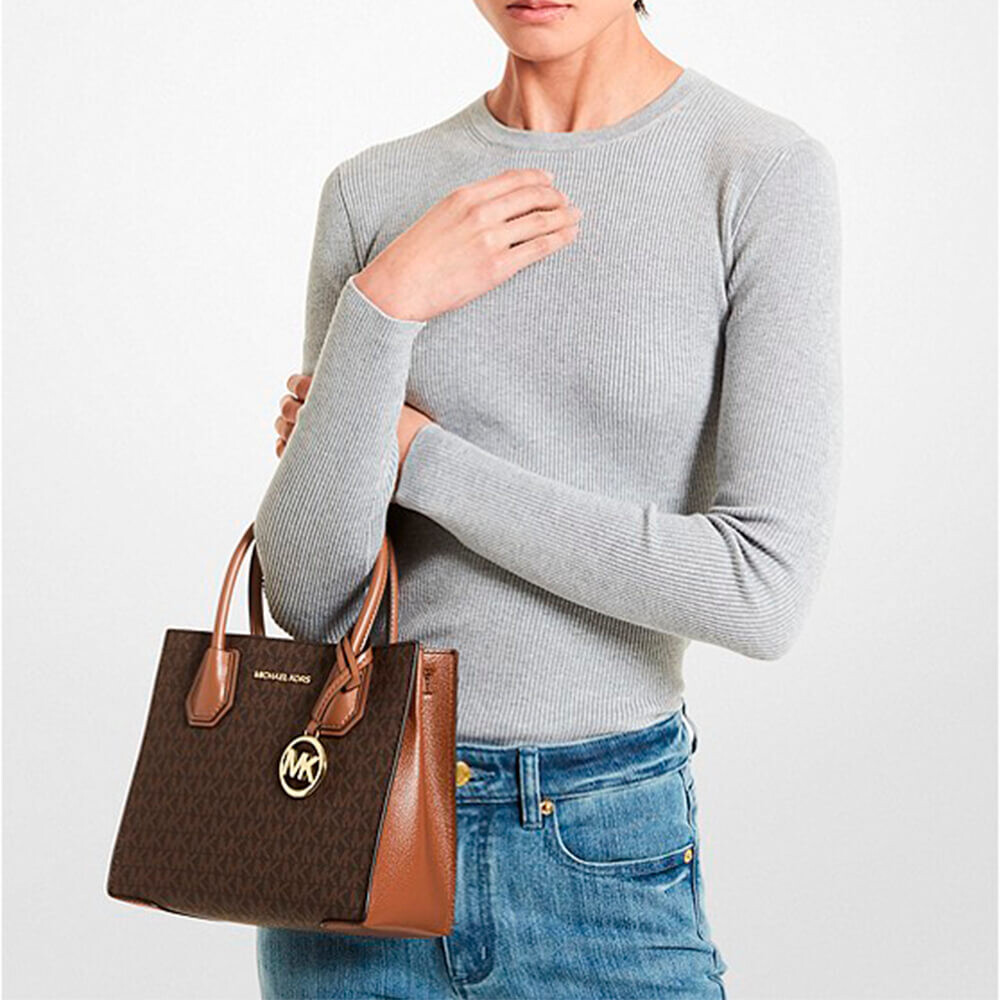 Сумка кросс-боди Michael Kors Mercer Medium, коричневый — фото 2