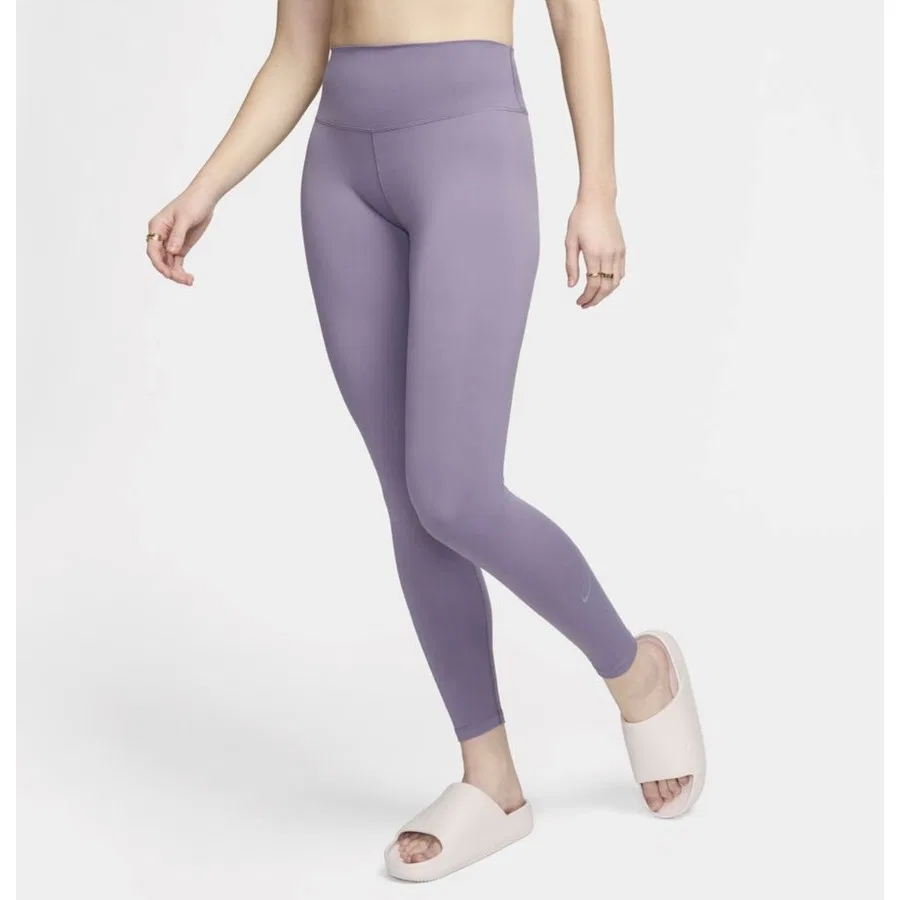 Женские леггинсы с высокой посадкой Dri-Fit One Hr Tight Nike, Фиолетовый — фото 2