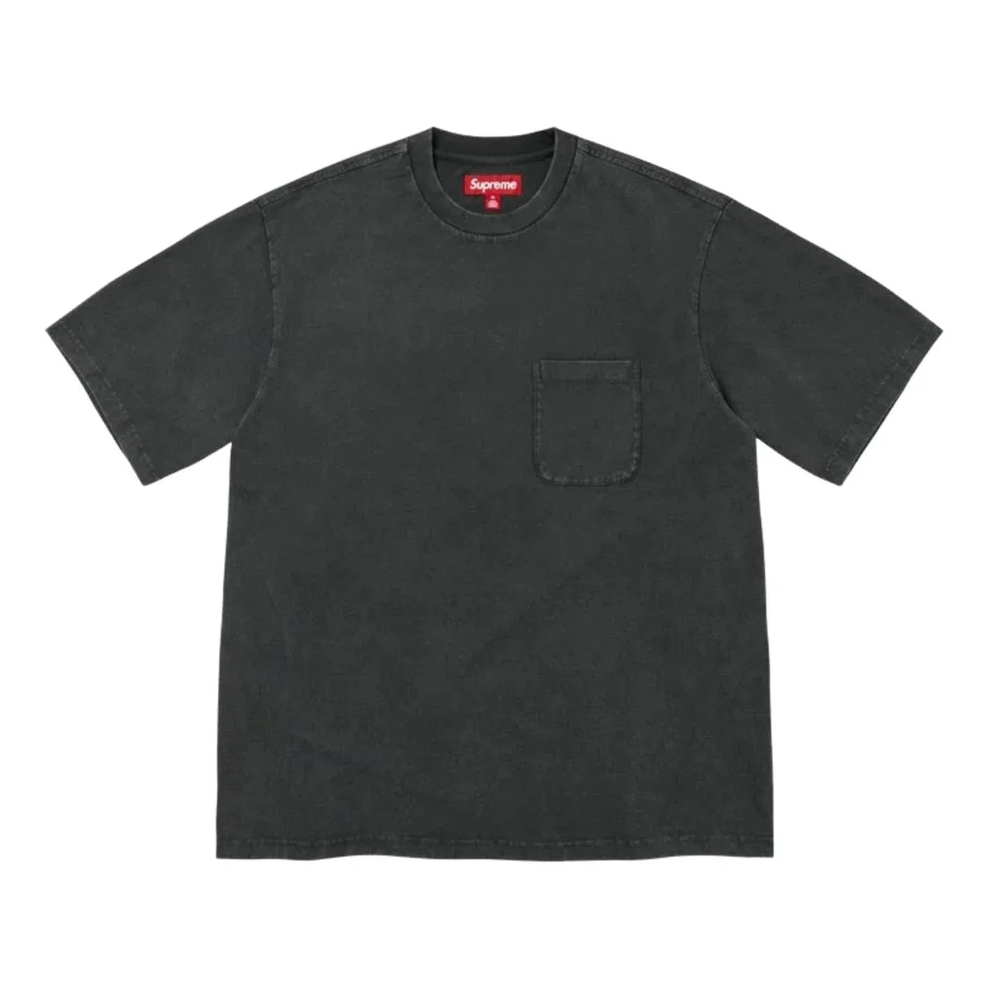 Мужская футболка FW26 Cracked Pocket S/S T-Shirt 'Black' Supreme, черный
