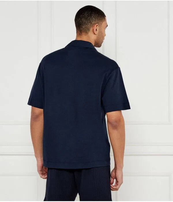 Мужская рубашка свободного кроя Emporio Armani, Blu Marino — фото 3