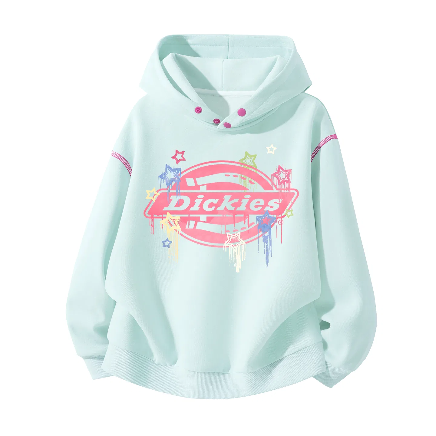 Детский свитшот с капюшоном Stingray Logo Clearwater Blue Dickies