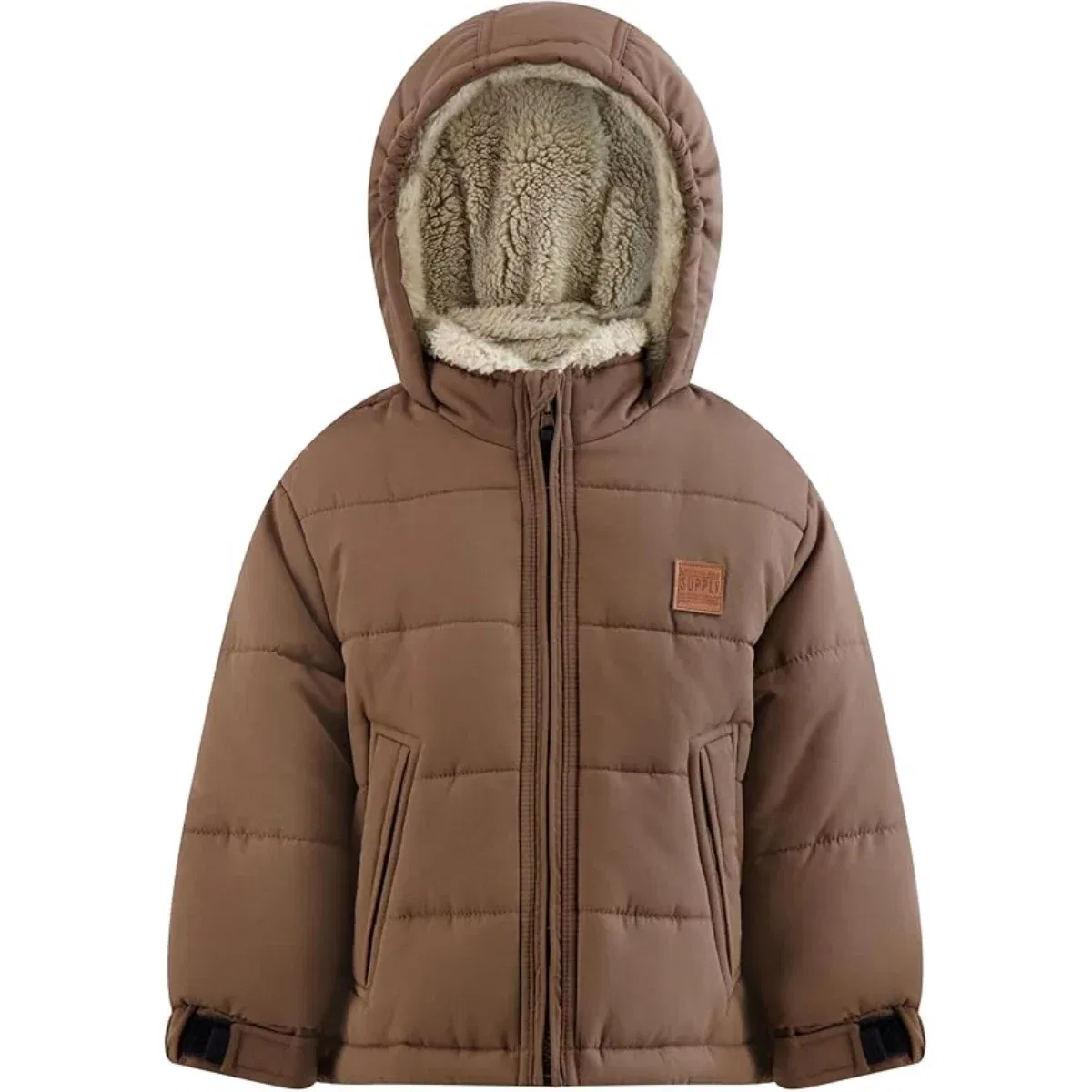 Детская пуховая куртка для мальчиков Heavyweight Stylish Winter Puffer Jackets London Fog, Brown