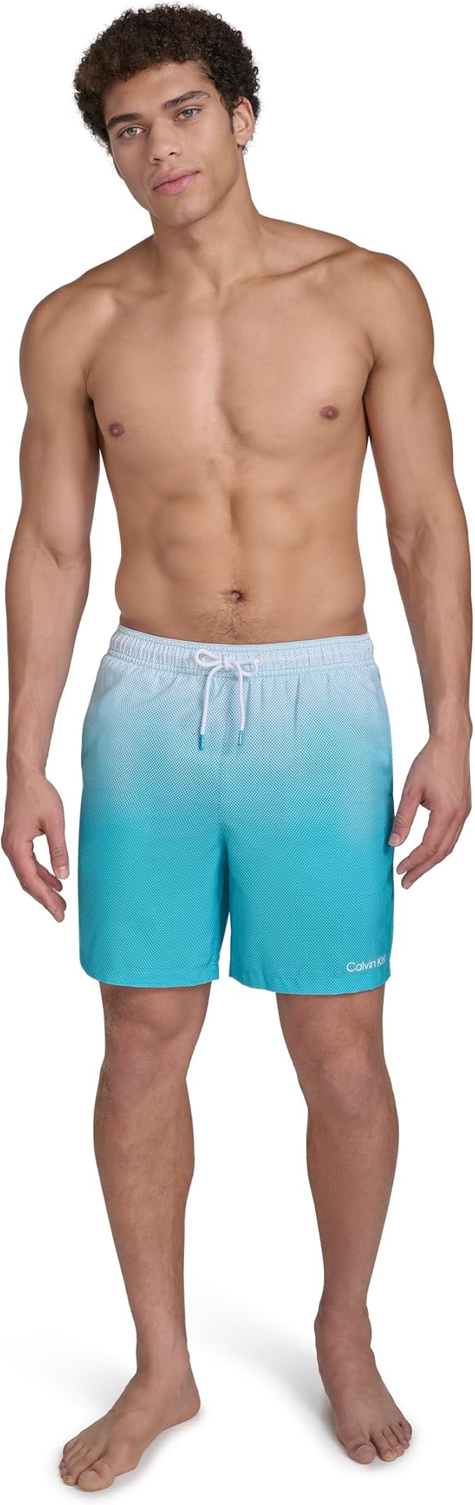 Плавательные шорты Calvin Klein Volley Quick Dry Lightweight, светло-бирюзовый — фото 2