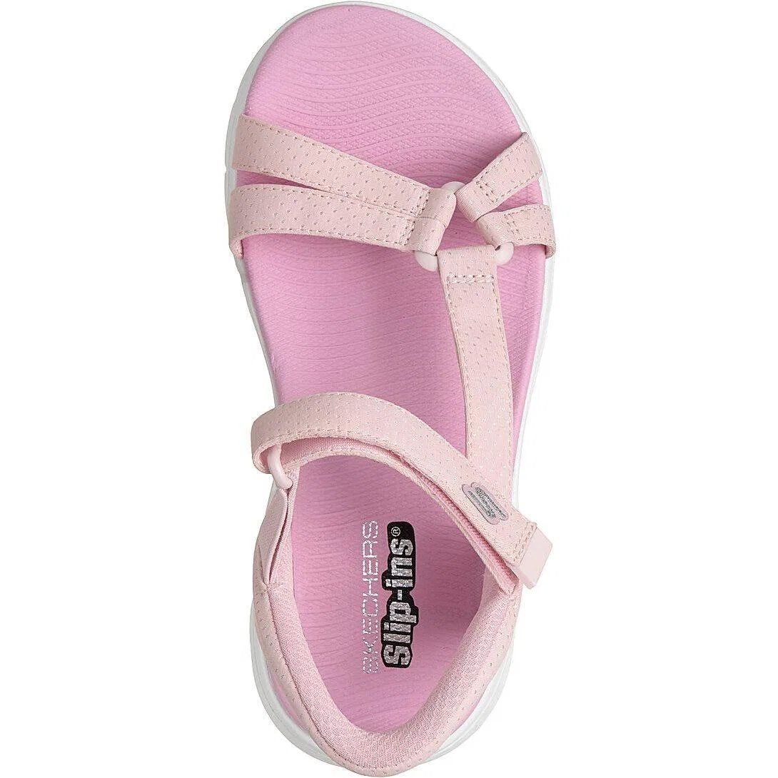 Детские сандалии с моделью Go Walk Flex Sandal-lots Of Sol, Skechers, Rosa — фото 2