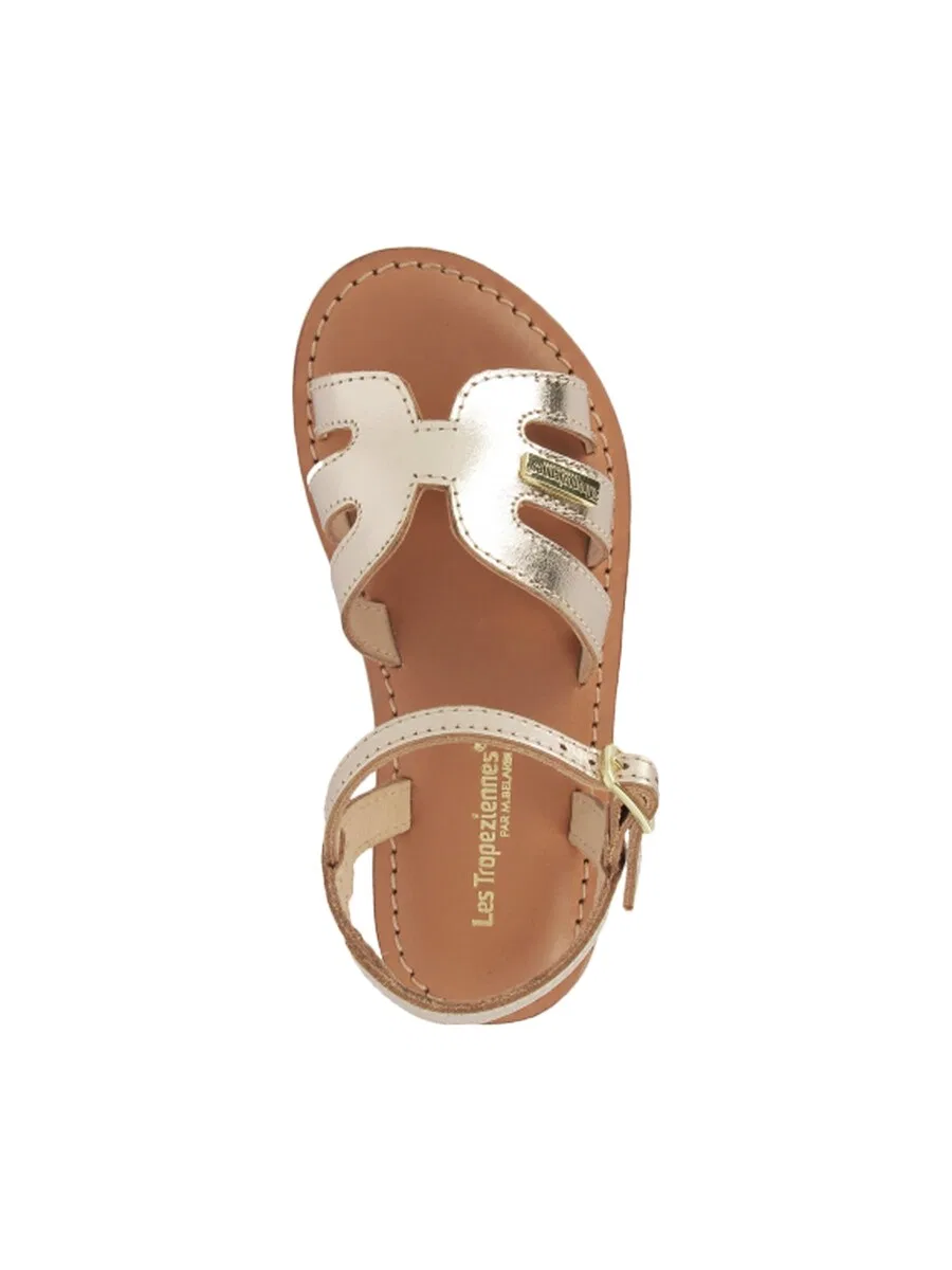 Сандалии Les Tropeziennes 'Ledersandalen fur Kinder von Belarbi Bamia', золотого цвета — фото 4