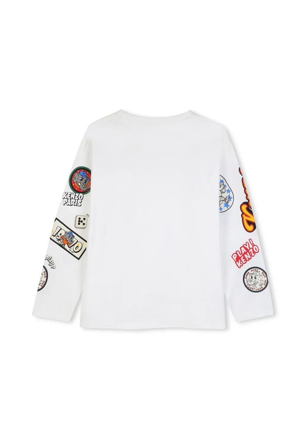 Tee-Shirt manches longues - футболка с длинными рукавами Kenzo Kids, Offwhite — фото 2
