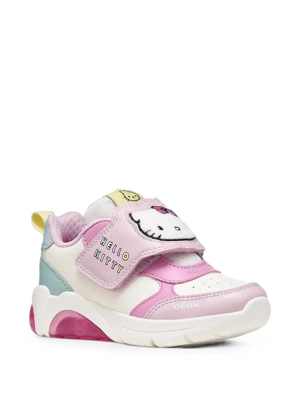 Кроссовки Hello Kitty на липучках Geox Kids, розовый