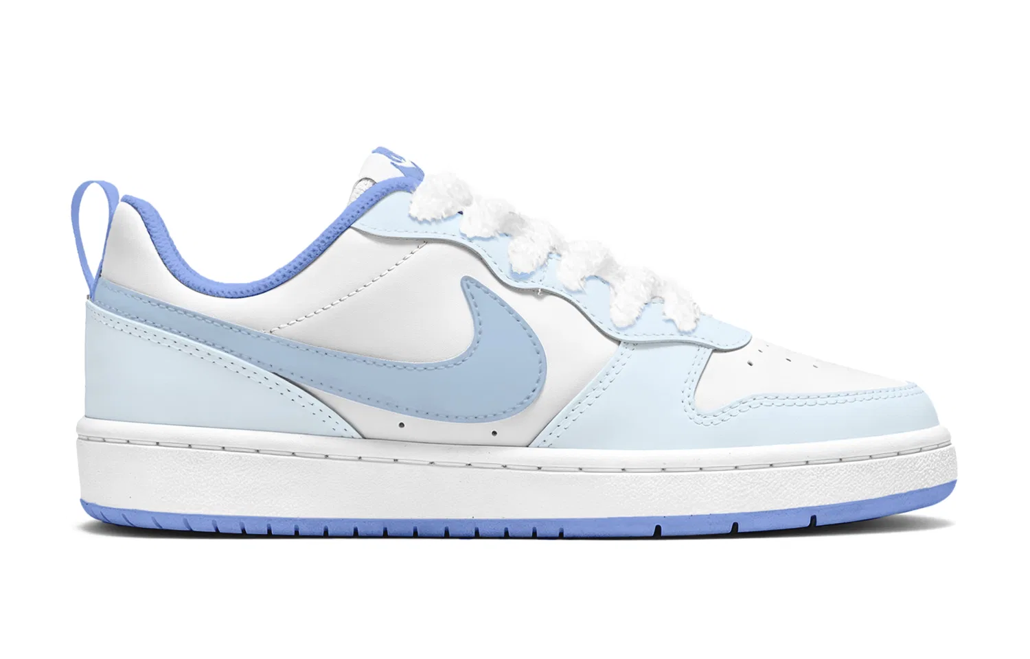 Детские скейтборд-кроссовки для девочек с принтом Court Borough, Nike, Light Blue — фото 4