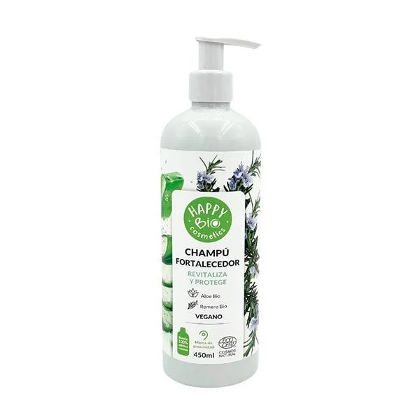 Укрепляющий шампунь HAPPY BIO Champú Romero & Aloe 450 мл