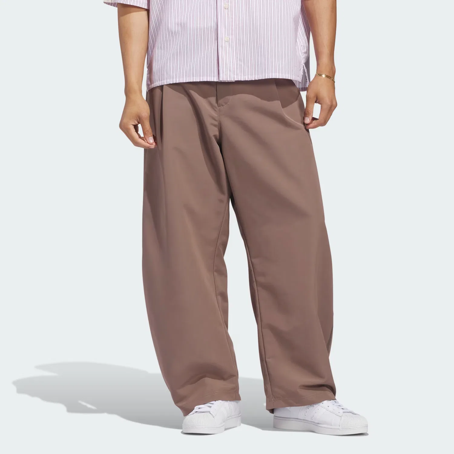 Мужские брюки свободного кроя Originals Woven Barrel Pant Adidas Originals, Trace Brown