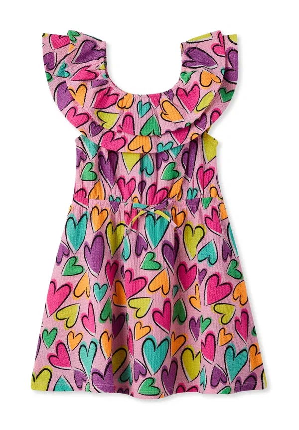Платье с принтом Jersey dress Terranova, var rosa, розовый — фото 4