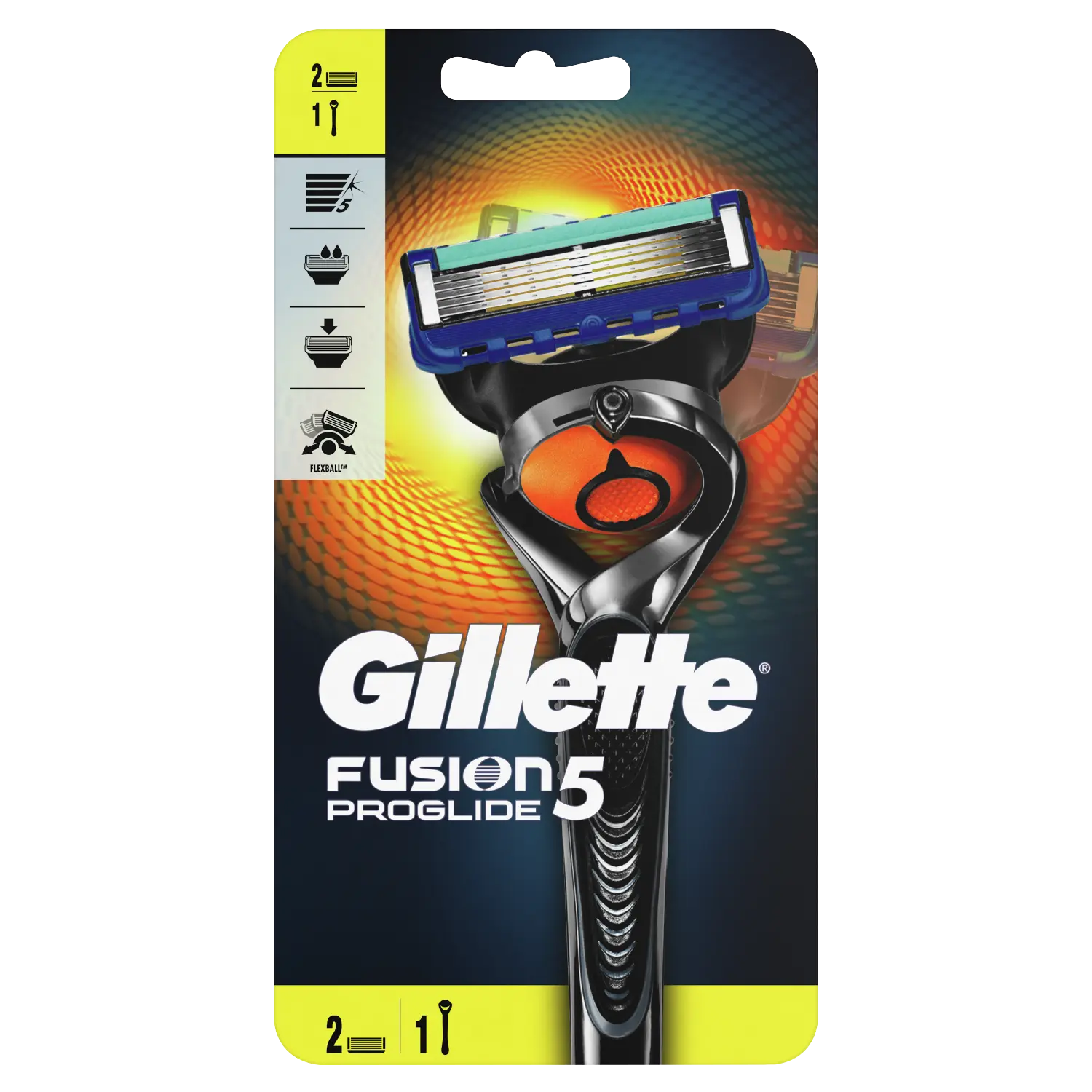 

Gillette Fusion5 ProGlide бритва мужская, 1 шт + картриджи 2 шт/1 уп