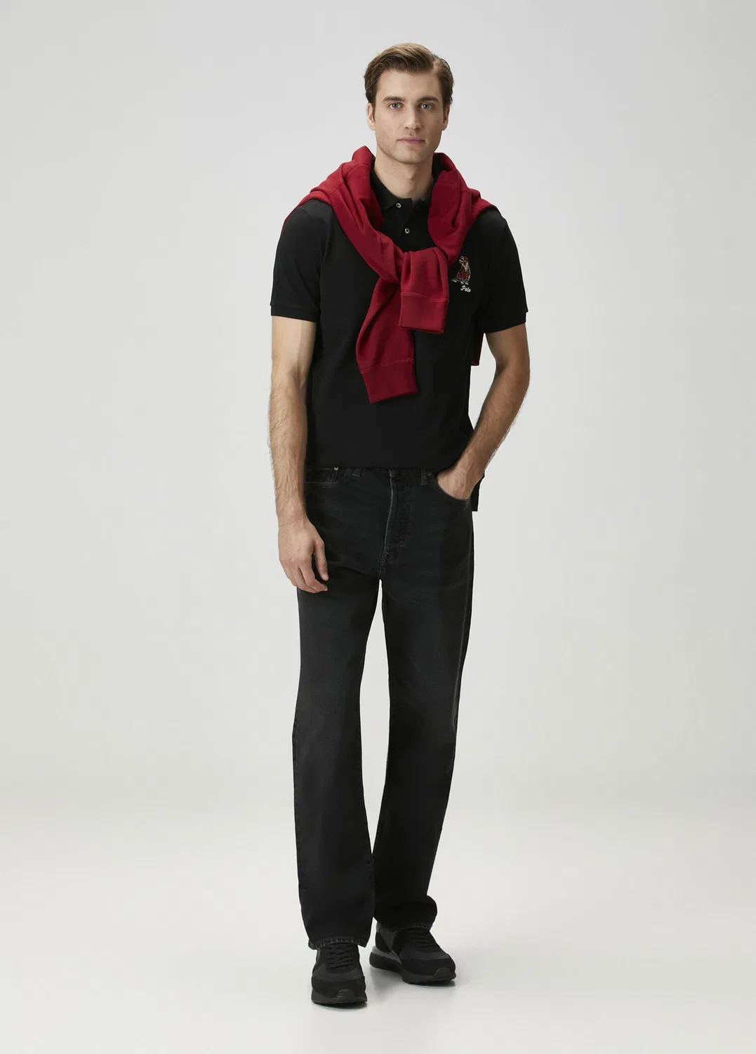 Поло Polo Ralph Lauren, siyah