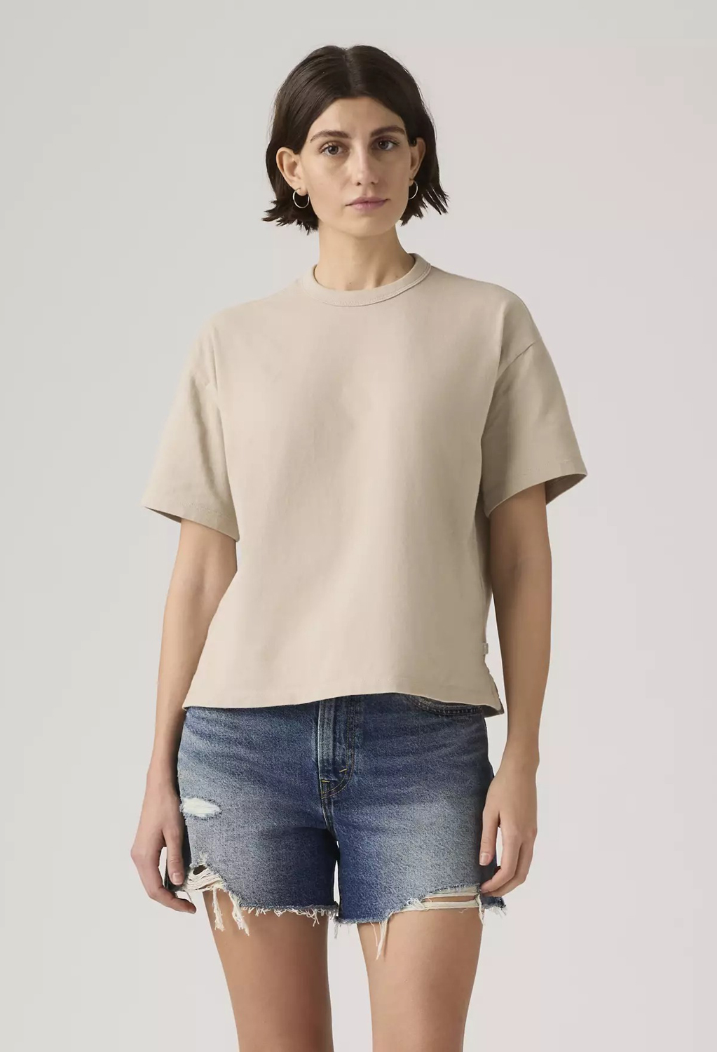 

Футболка Levi's Premium Vintage Garment Dye Short-sleeve, серо-бежевый