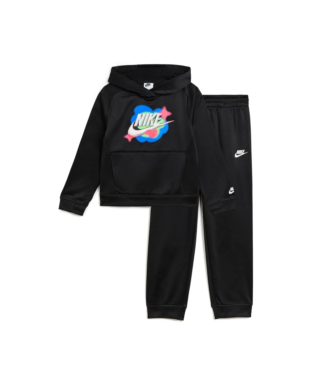 Комплект из худи и брюк Dri-FIT (для маленьких детей) Nike Kids, Black