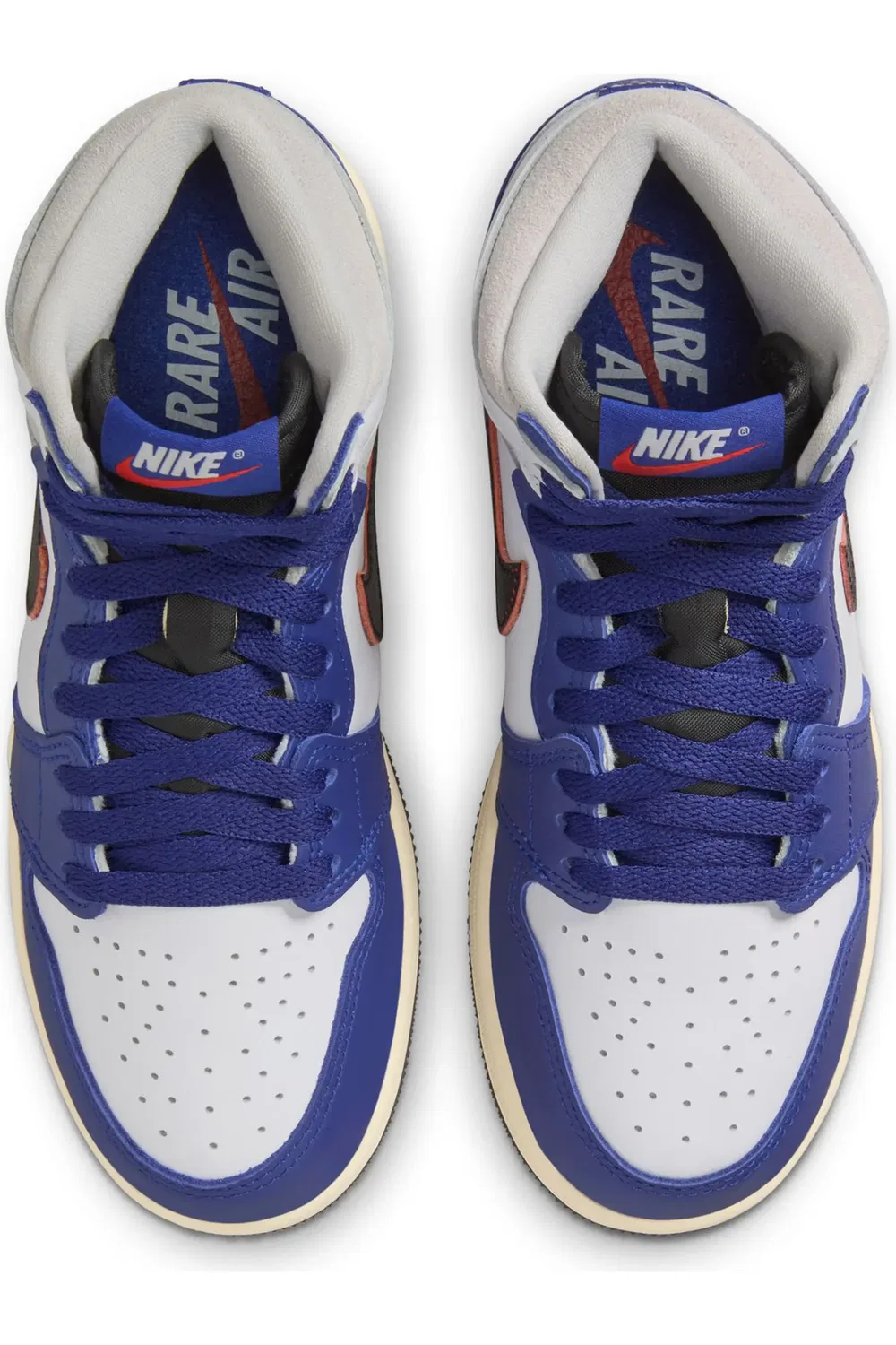 Кроссовки детские баскетбольные Air Jordan 1 Retro High OG Jordan, White/Black/Neutral Grey — фото 3