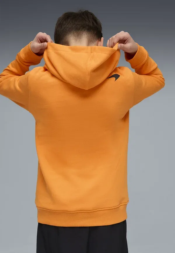Худи из хлопка и полиэстера Mclaren racing essentials hoodie unisex Puma, Papaya — фото 3