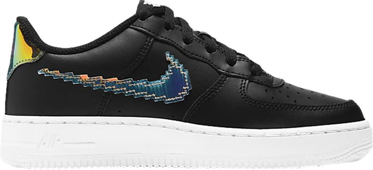 

Кроссовки Nike Air Force 1 LV8 GS 'Digital Swoosh - Black', черный