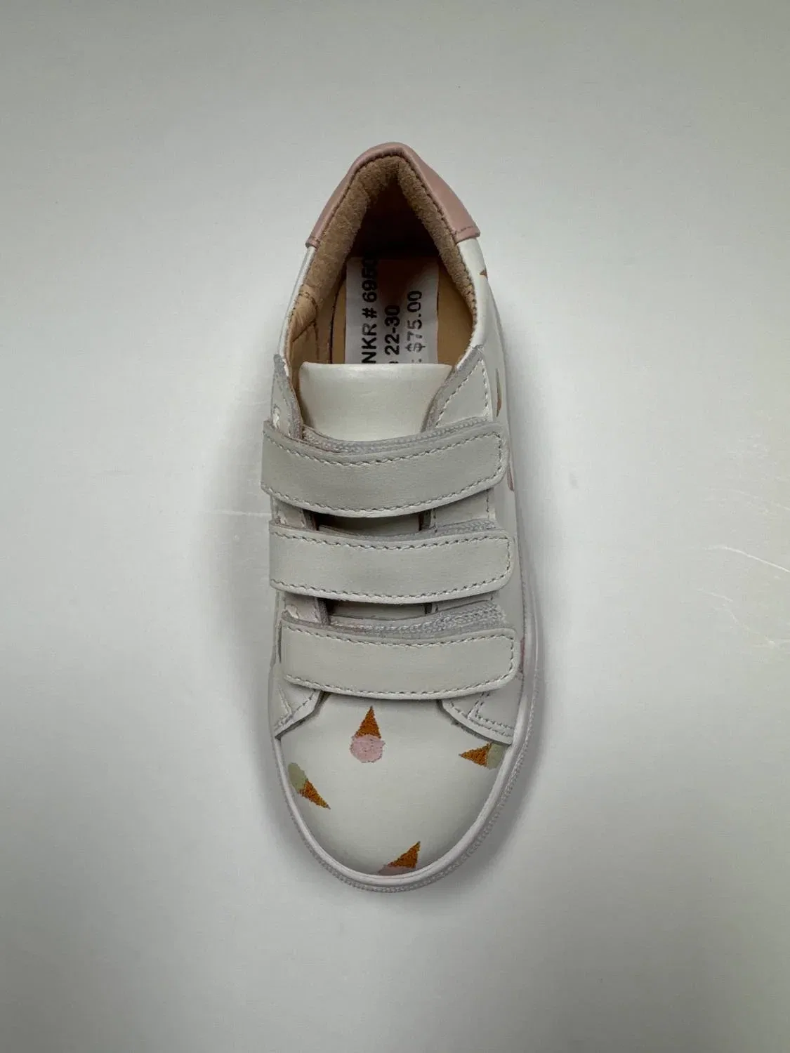 Детские кроссовки для девочек на двойной липучке Scarlet Double Vl Sneaker 1936, White Leather — фото 4