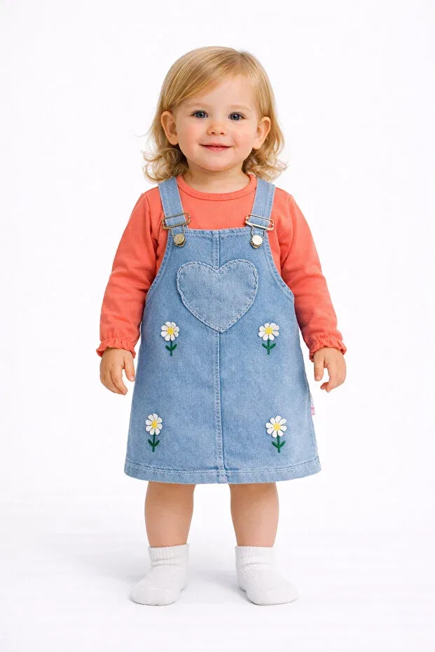 Детский комбинезон для девочек с цветочным принтом More Kids, Multicolor