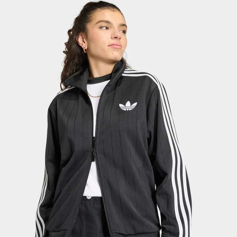 Женская куртка Pinstripe Firebird adidas, Черный — фото 4