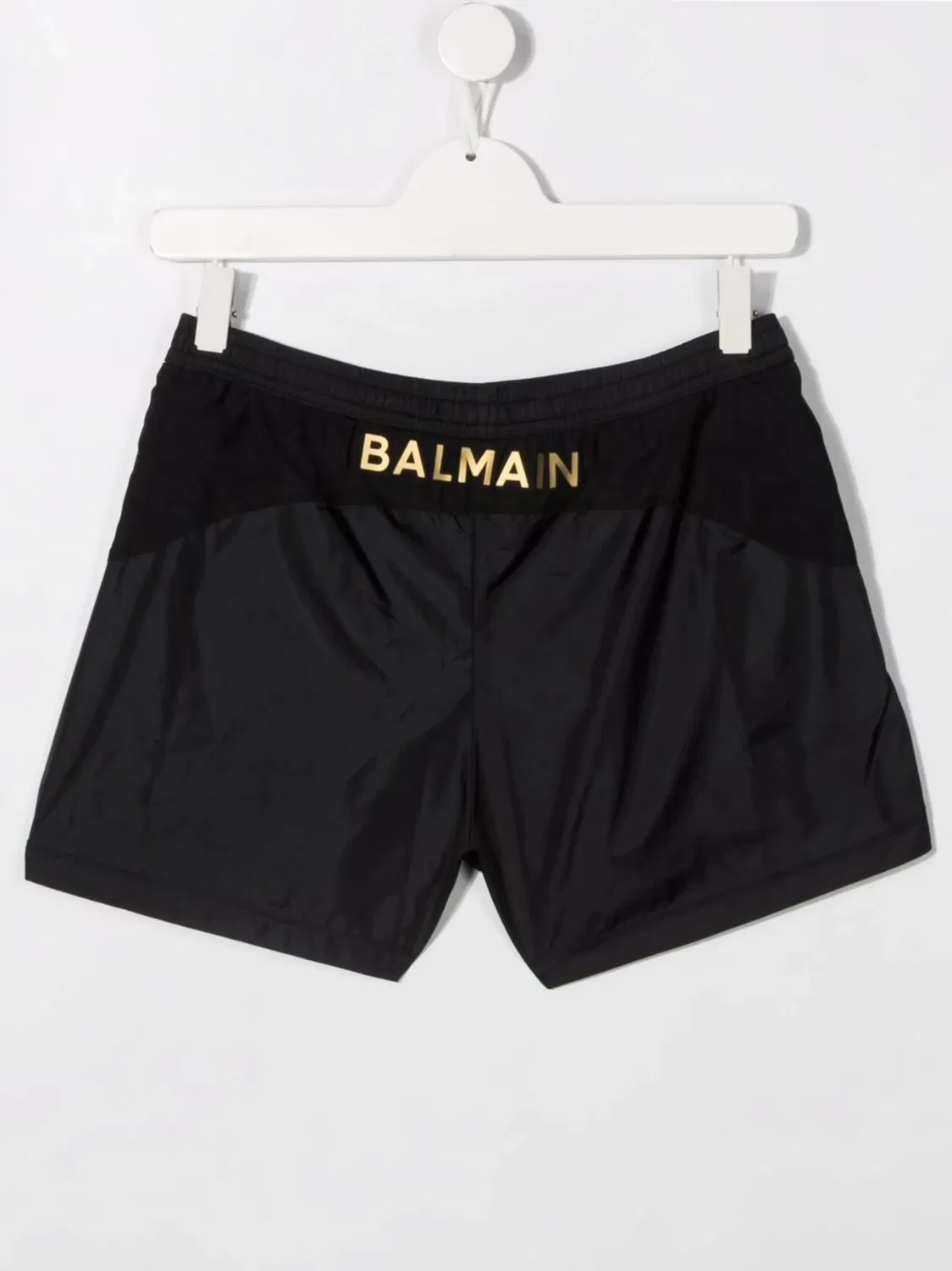 Спортивные шорты с логотипом Balmain Kids, черный — фото 2