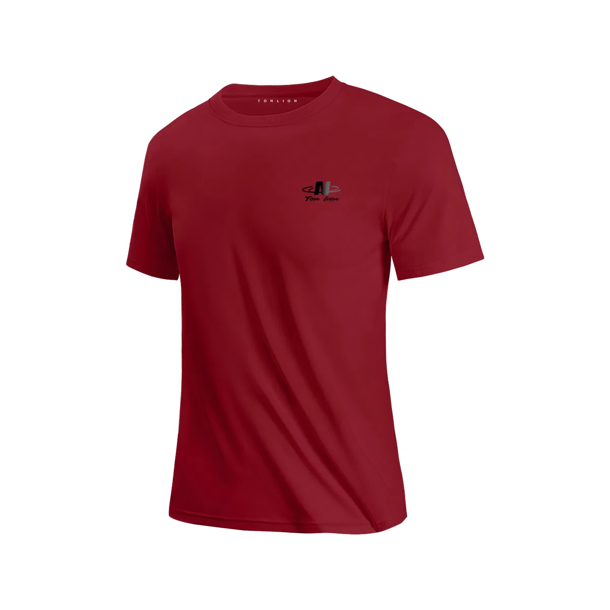 Детская футболка с коротким рукавом Tonlion, Цвет 7A antibacterial wine red (Tn gradient letter chest label)