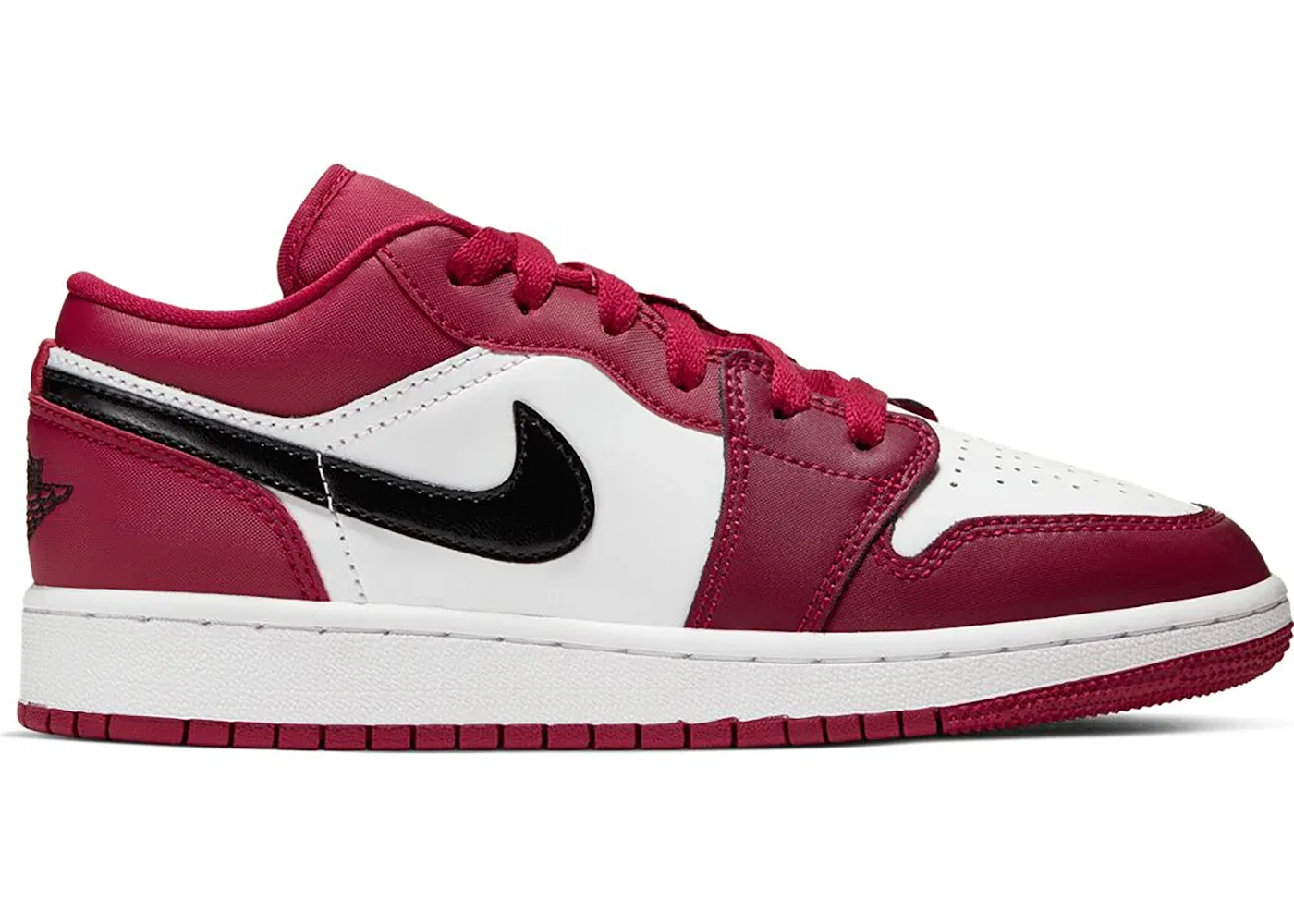 Детские кроссовки Lifestyle с цветной отделкой Jordan 1 Low, Noble Red/Black-White