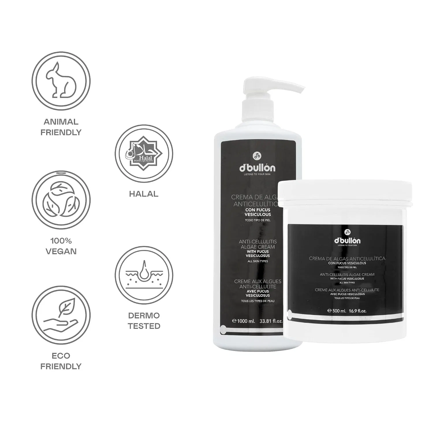 Антицеллюлитный крем D'Bullón Seaweed Cellulite Control, 1000 мл Valquer Laboratorios — фото 2