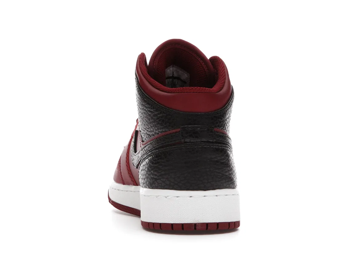 Детские кроссовки с высоким берцем Jordan 1 Mid Jordan, Team Red/Black-Summit White — фото 4