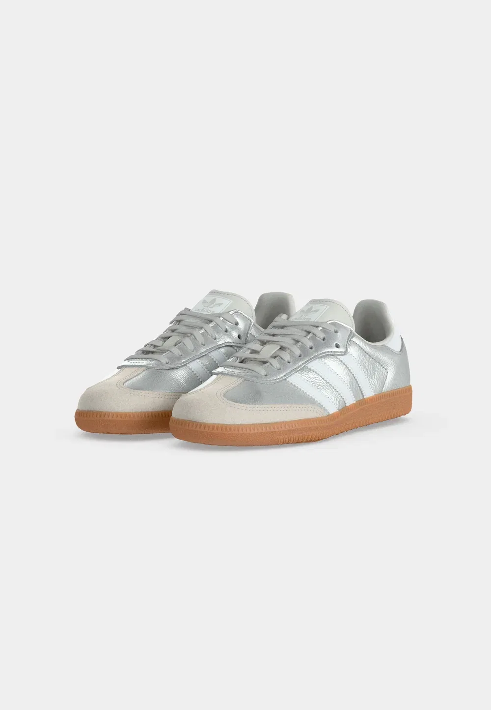 Samba og унисекс - кроссовки Adidas Originals, Silver-Coloured Metallic/Footwear White — фото 3
