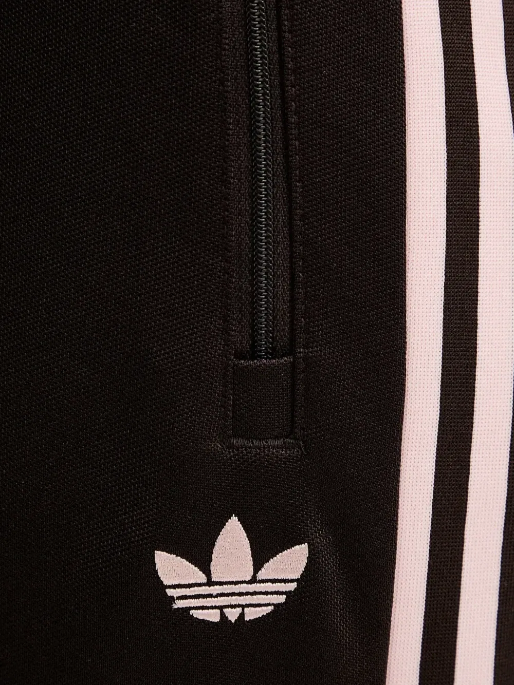 Спортивные брюки с вышитым логотипом и боковыми полосками Adidas, коричневый — фото 4