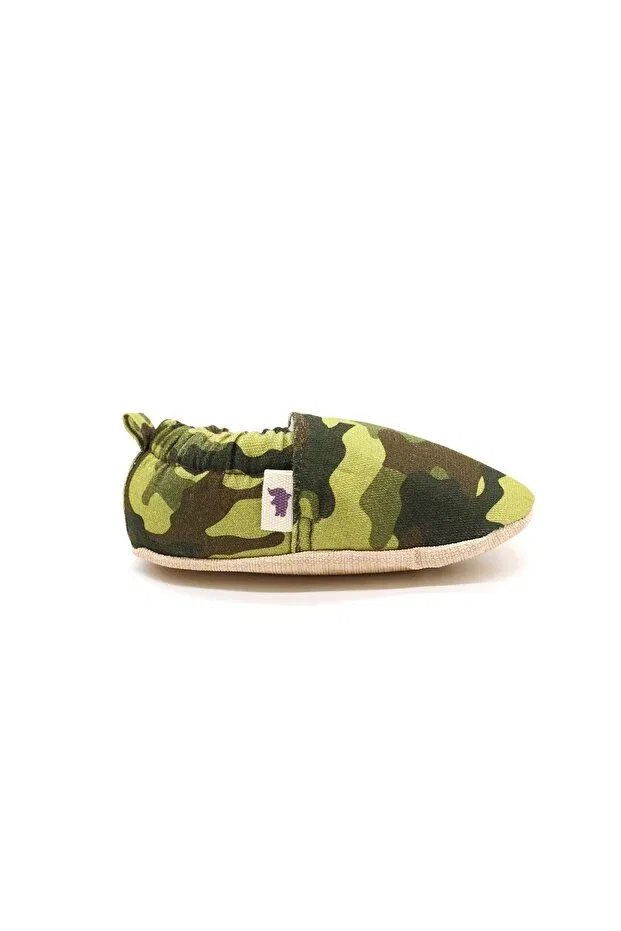 Детские пинетки с камуфляжным принтом Morgedan, Dark Green