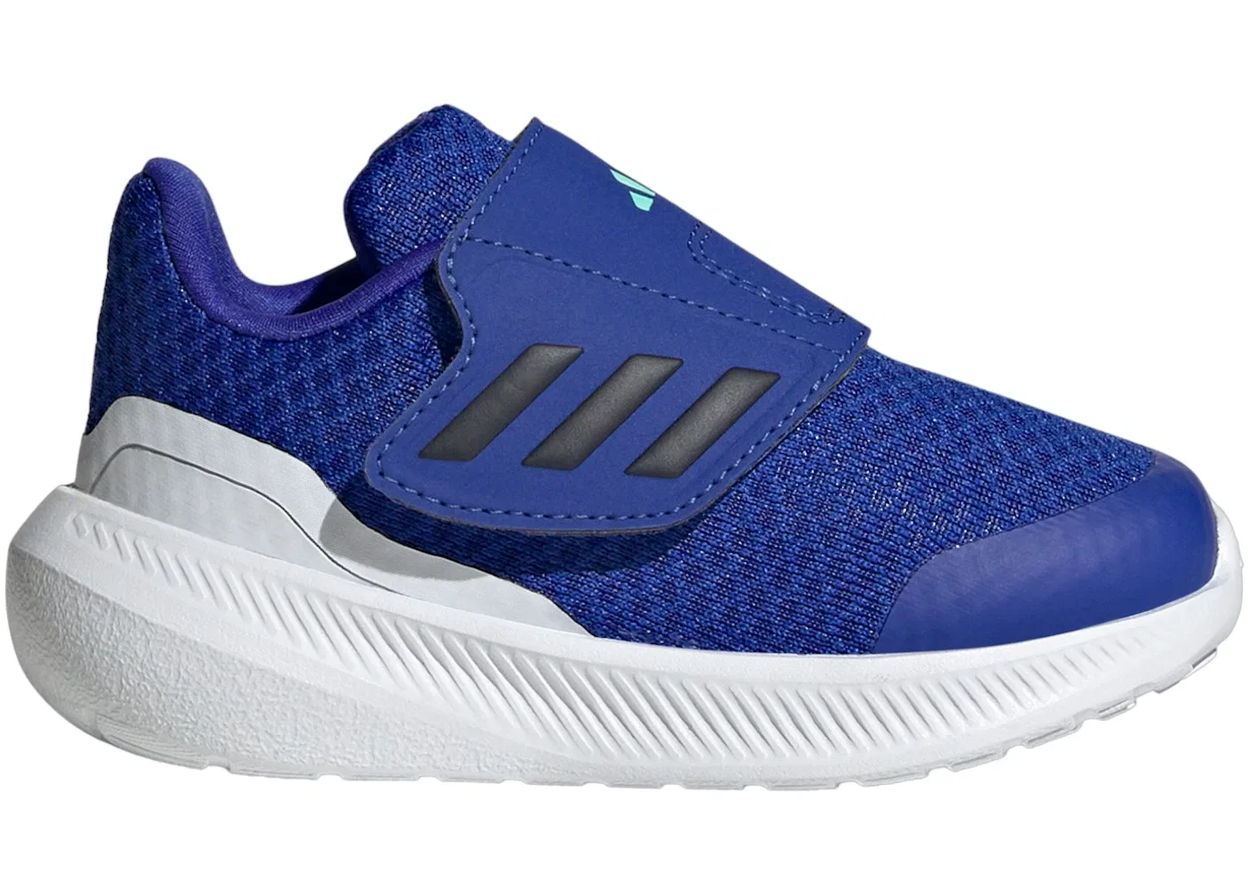 Детские кроссовки для бега с шнуровкой Adidas Runfalcon 3.0, Lucid Blue Legend Ink Cloud White
