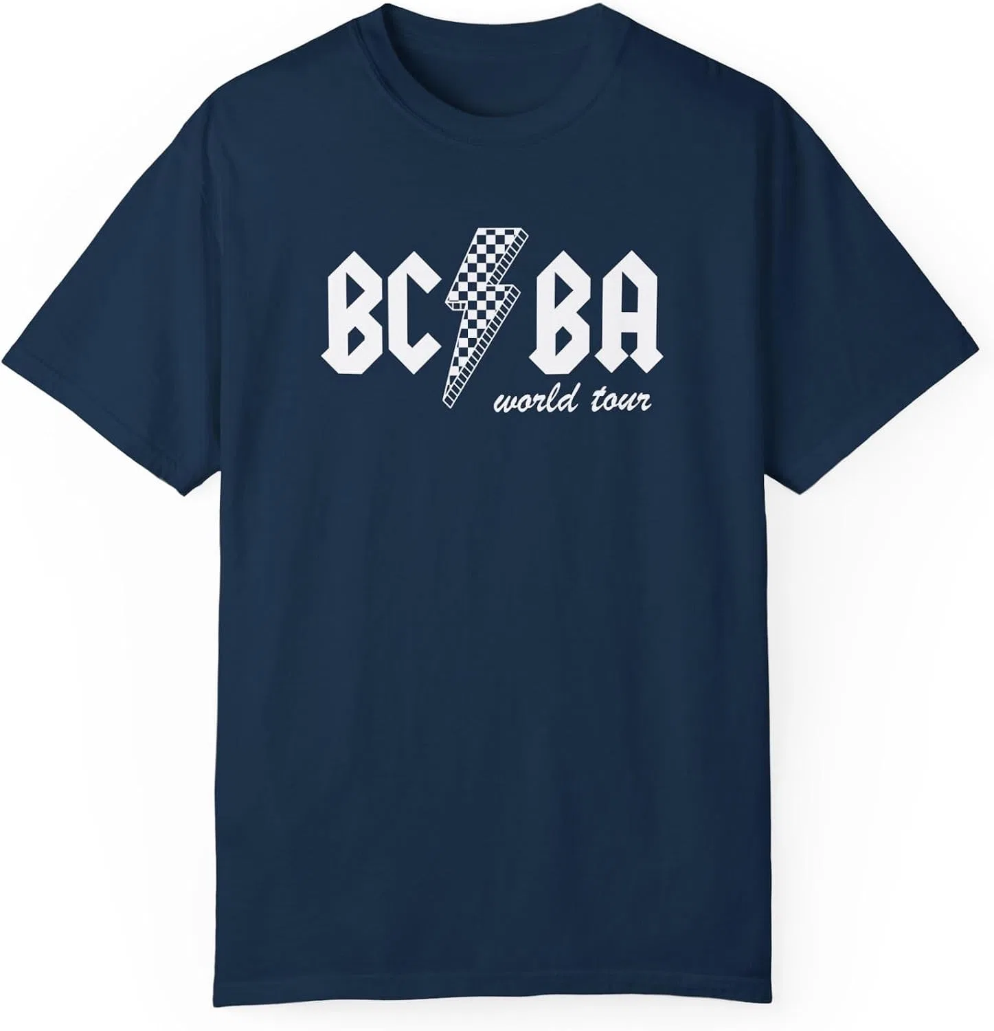 Женская футболка с принтом Behavior Analyst World Tour Comfort Colors, True Navy